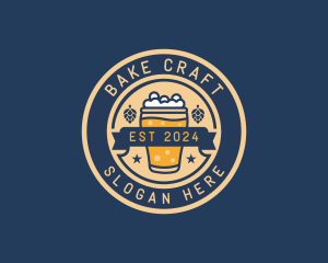 Pub Brewery Craft Beer logo design