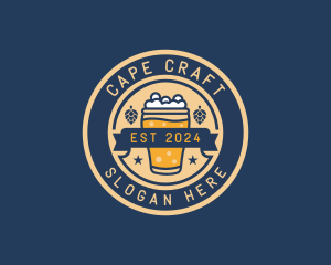 Pub Brewery Craft Beer logo design