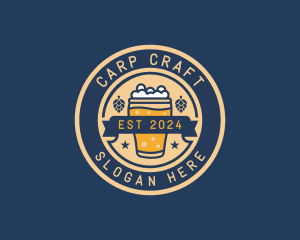 Pub Brewery Craft Beer logo design