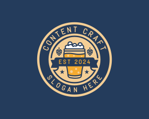 Pub Brewery Craft Beer logo design