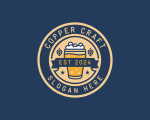 Pub Brewery Craft Beer logo design