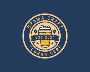 Pub Brewery Craft Beer logo design