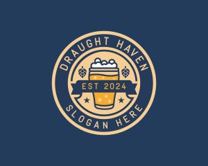 Pub Brewery Craft Beer logo design