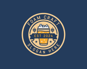 Pub Brewery Craft Beer logo design