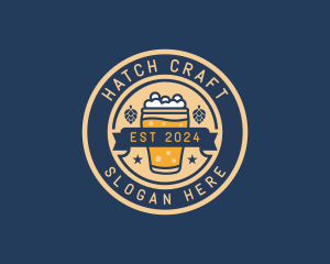 Pub Brewery Craft Beer logo design