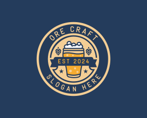 Pub Brewery Craft Beer logo design