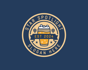 Pub Brewery Craft Beer logo design