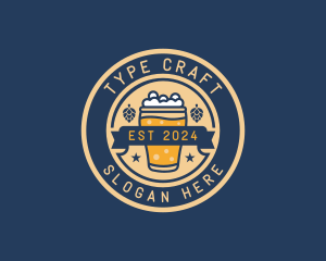 Pub Brewery Craft Beer logo design