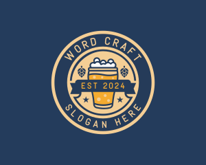 Pub Brewery Craft Beer logo design