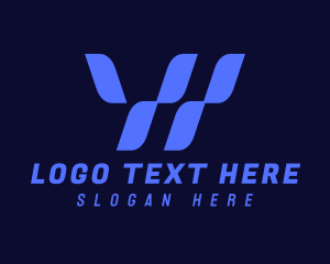 Web - Purple Gaming Letter W logo design