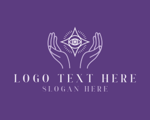 Tarot Reading - Mystical Star Eye logo design