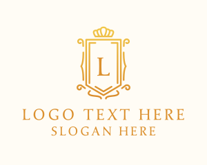 Lettermark - Royal Crown Shield logo design