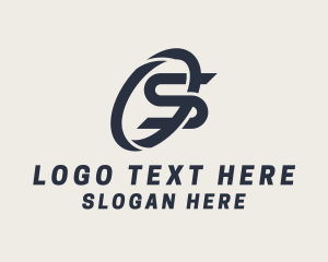 App - Logistics Company Letter S logo design