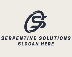 Logistics Company Letter S logo design