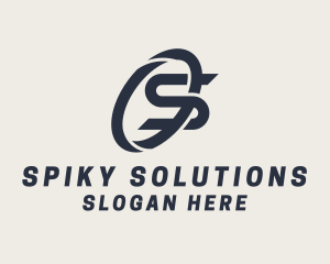 Logistics Company Letter S logo design