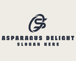 Logistics Company Letter S logo design