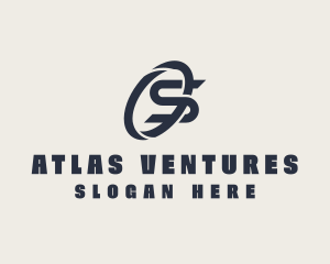 Logistics Company Letter S logo design