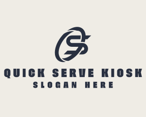 Logistics Company Letter S logo design