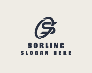 Logistics Company Letter S logo design