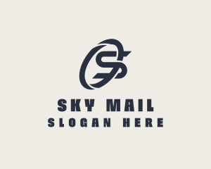 Logistics Company Letter S logo design