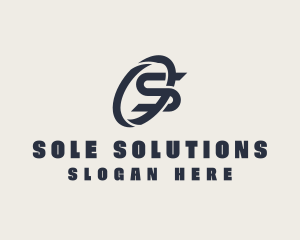 Logistics Company Letter S logo design