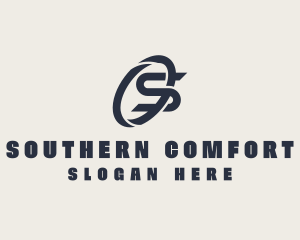 Logistics Company Letter S logo design