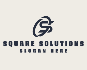 Logistics Company Letter S logo design