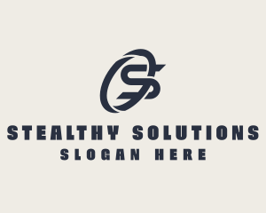 Logistics Company Letter S logo design