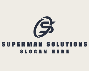 Logistics Company Letter S logo design