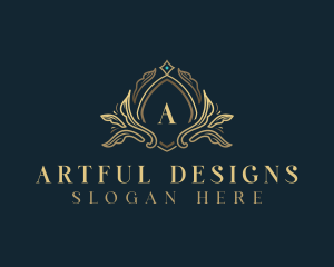 Elegant Ornament Crest logo design