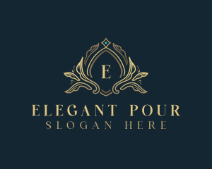 Elegant Ornament Crest logo design