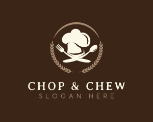 Kitchen Chef Hat Cutlery Logo