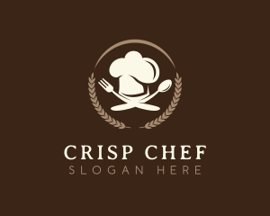 Kitchen Chef Hat Cutlery logo design