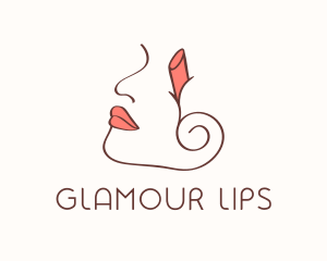 Lipstick - Feminine Beauty Stylist Lipstick logo design