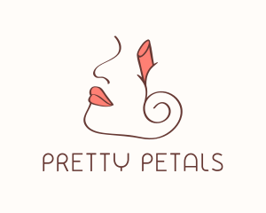 Feminine Beauty Stylist Lipstick  logo design