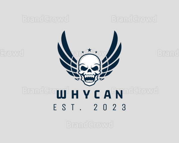 Wing Skull Rider Logo