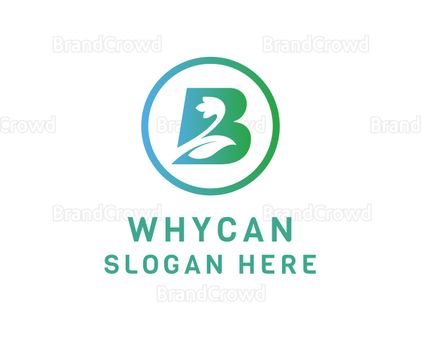 Floral Letter B Logo