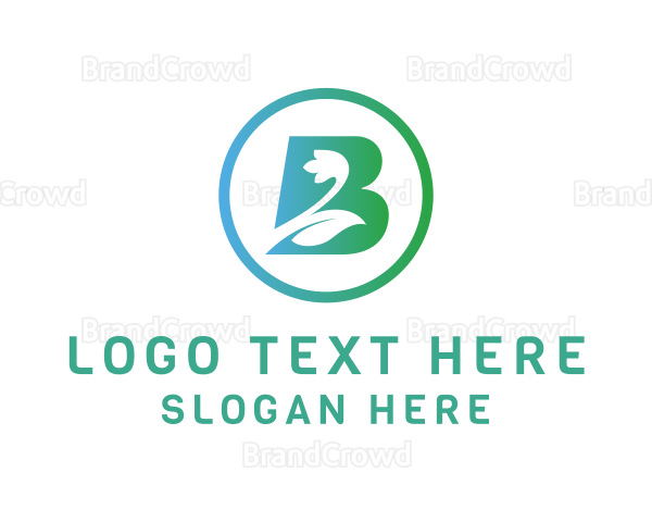 Floral Letter B Logo