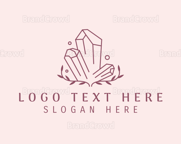 Leaf Diamond Crystals Logo