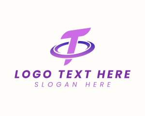 Consulting - Tech Orbit Letter T logo design