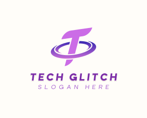 Tech Orbit Letter T logo design