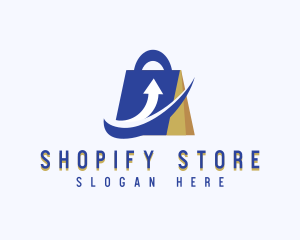 Ecommerce - Ecommerce Shopping Arrow Bag logo design