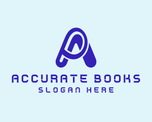 Digital Technology Letter A logo design