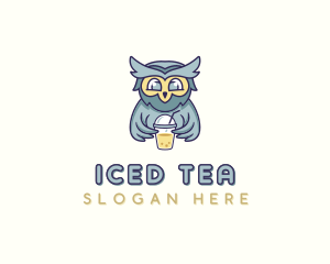 Owl Boba Beverage logo design