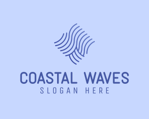 Beach Ocean Wave logo design