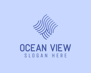 Beach Ocean Wave logo design