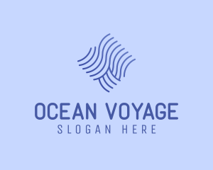 Beach Ocean Wave logo design