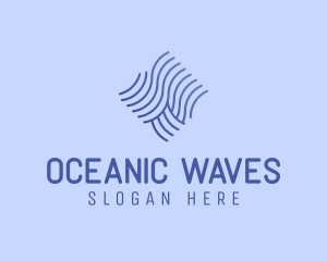 Beach Ocean Wave logo design