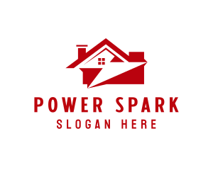 Flash Power House Electrician logo design