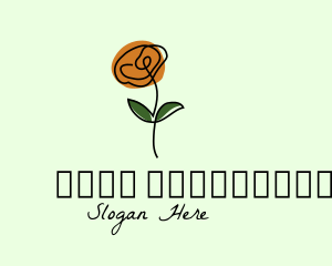 Daisy Flower Line Art Logo